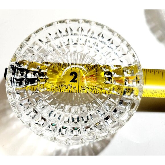 Vintage Blarney Genuine 24% Lead Crystal Set Of 4 Coasters Scalloped Design - Picture 5 of 6